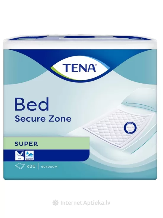 TENA Bed Super Secure zone Aizsargpalagi 60 x 90 cm, 26 gb.